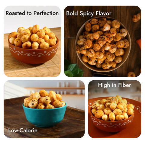 Sabrosia's Peri Peri Roasted Makhana – 70 Gram(Pack of 2)