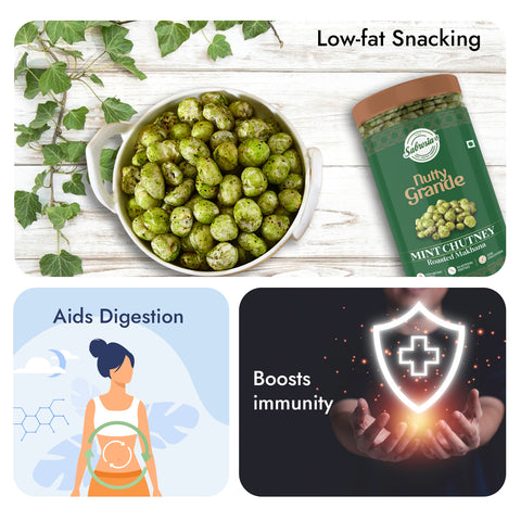 Sabrosia's Mint Chutney Roasted Makhana – 70 Gram