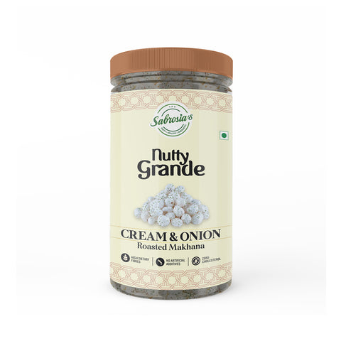 Sabrosia's Cream and Onion Roasted Makhana – 70 Gram