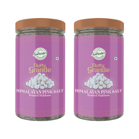 Sabrosia's Himalayan Pink Salt Roasted Makhana – 70 Gram(Pack of 2)