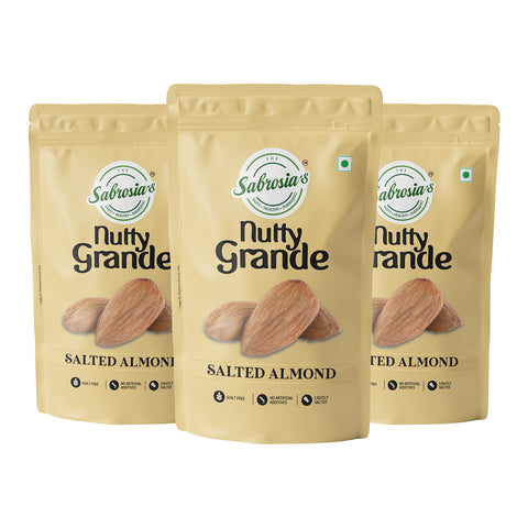 Sabrosia's Salted Almonds – 160 Gram(Pack of 3)