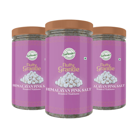 Sabrosia's Himalayan Pink Salt Roasted Makhana – 70 Gram(Pack of 3)