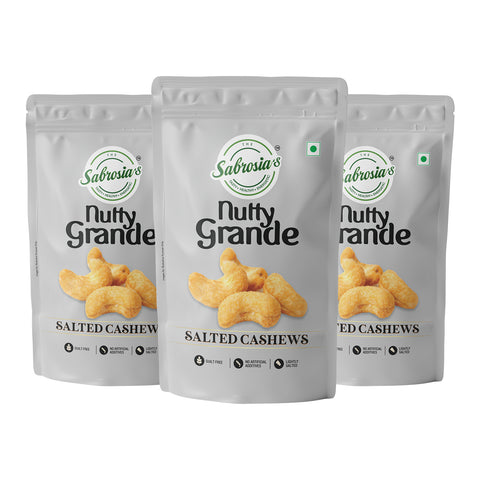 Sabrosia's Cashew Salted – 160 Gram(Pack of 3)