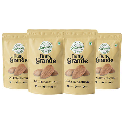 Sabrosia's Salted Almonds – 160 Gram(Pack of 4)