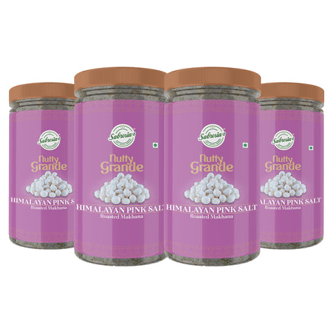 Sabrosia's Himalayan Pink Salt Roasted Makhana – 70 Gram(Pack of 4)