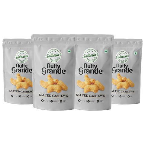 Sabrosia's Cashew Salted – 160 Gram(Pack of 4)